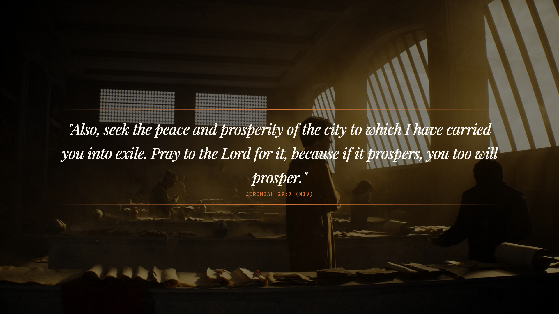 Point 3 Scripture: Jeremiah 29:7